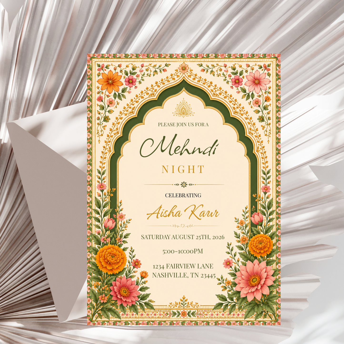 Mehndi Night Invitation