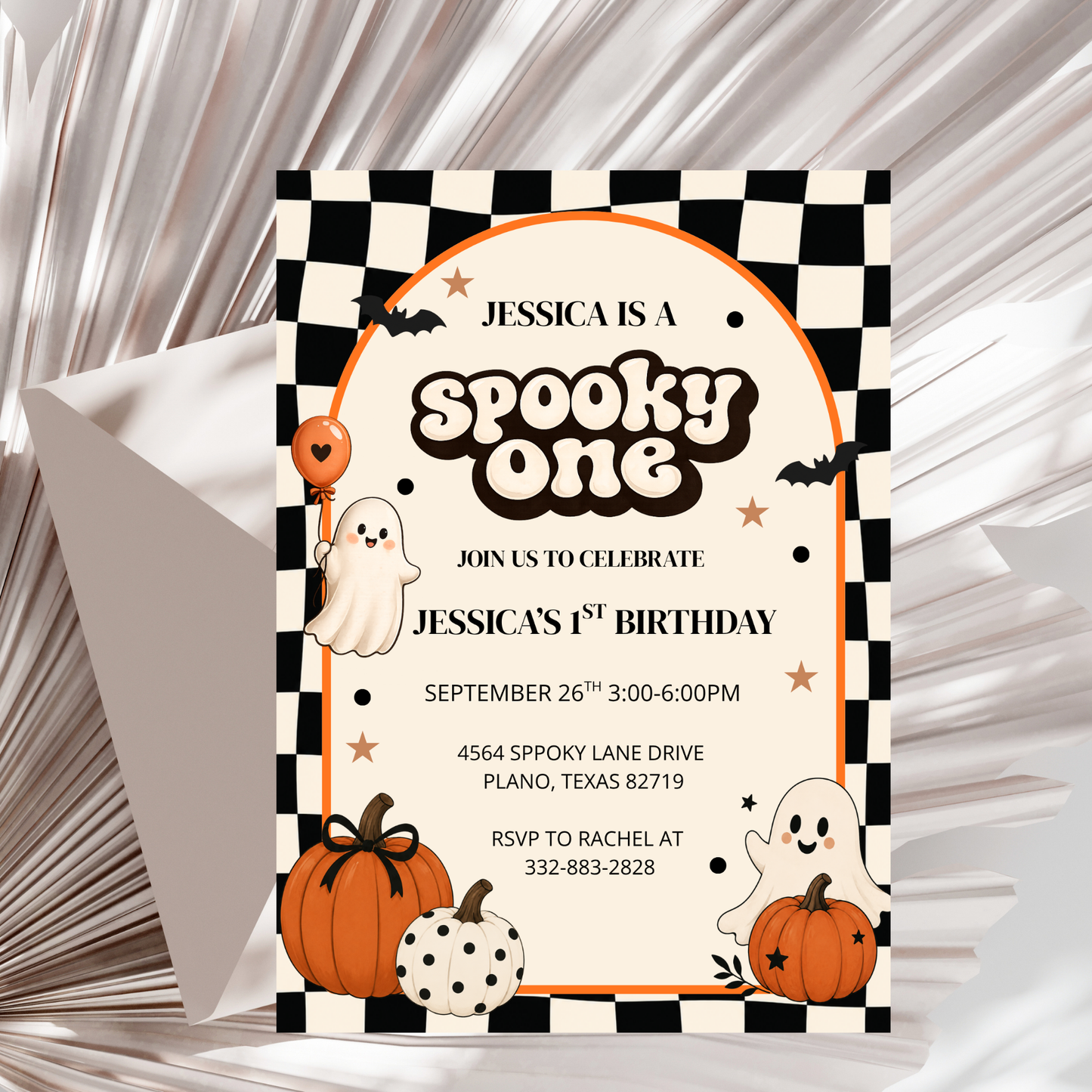 Spooky One Birthday Invitation