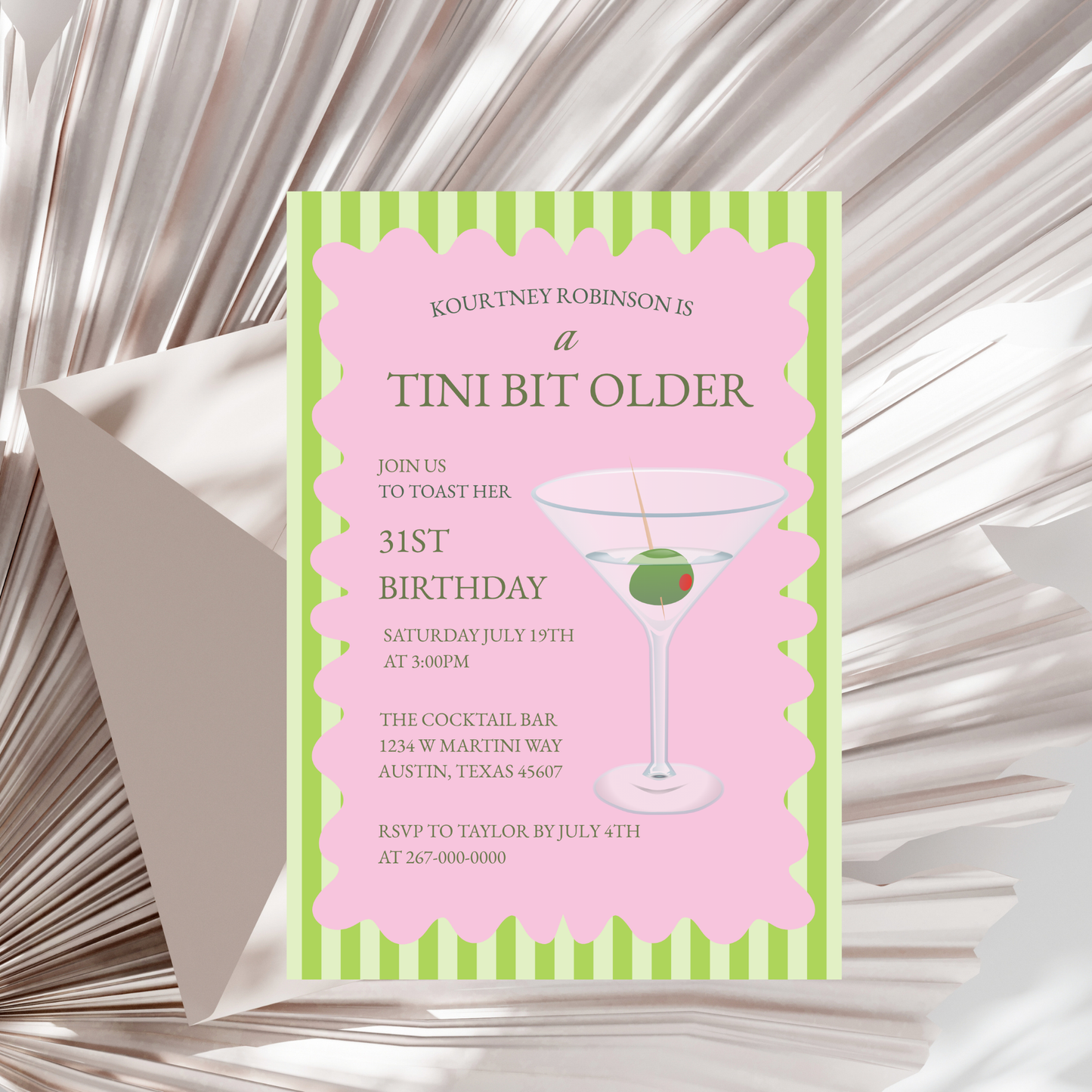 A Tini Bit Older Birthday Invitation