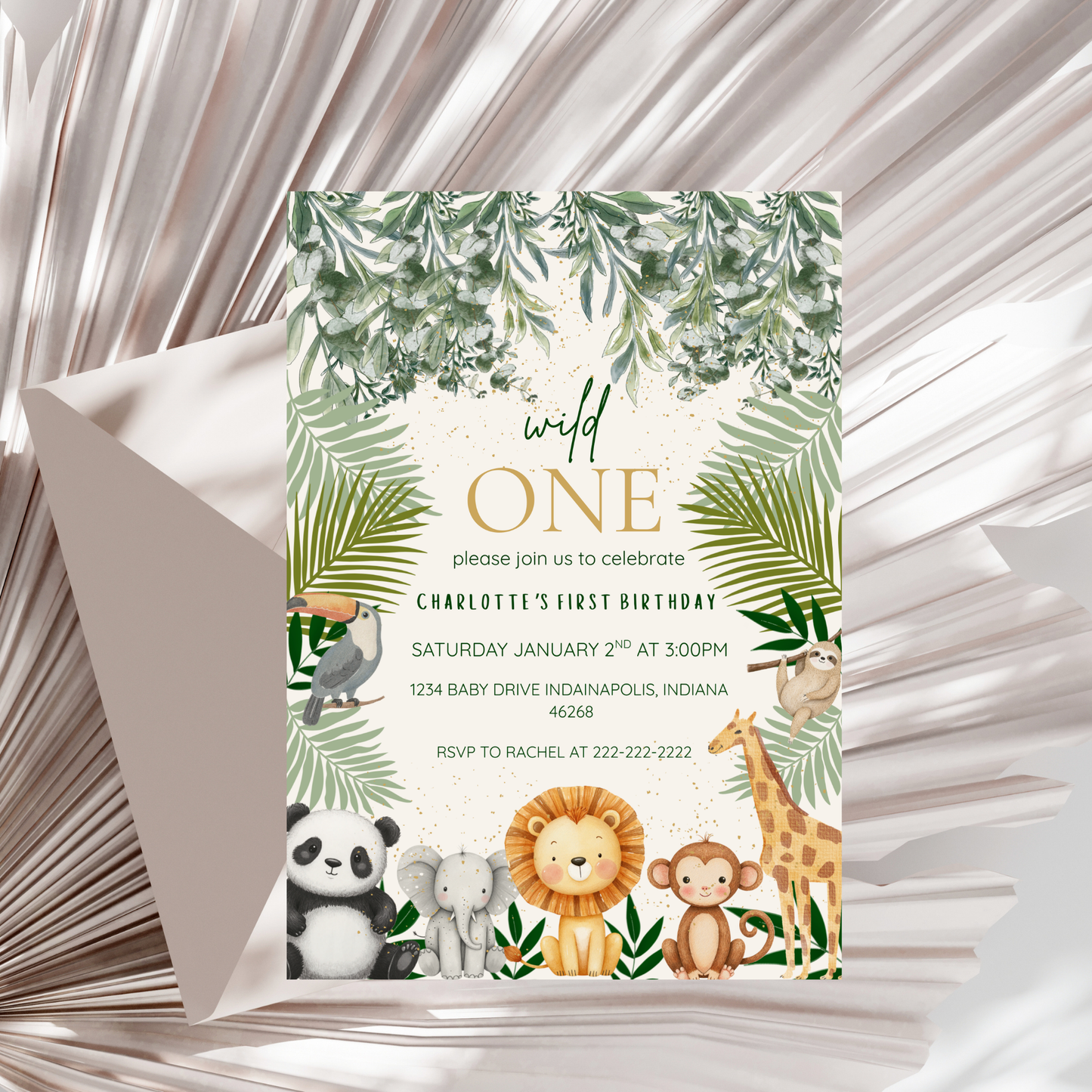 Wild One Birthday Invitation