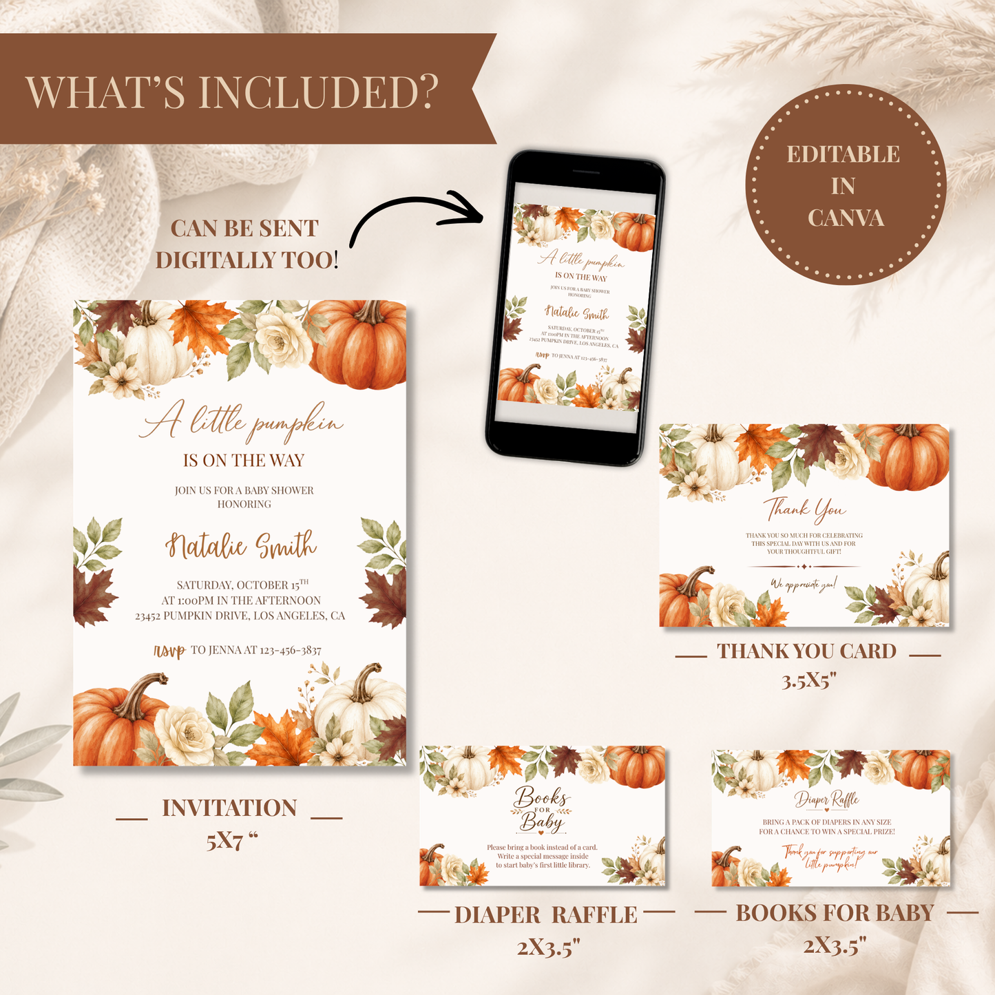 A Little Pumpkin Baby Shower Bundle