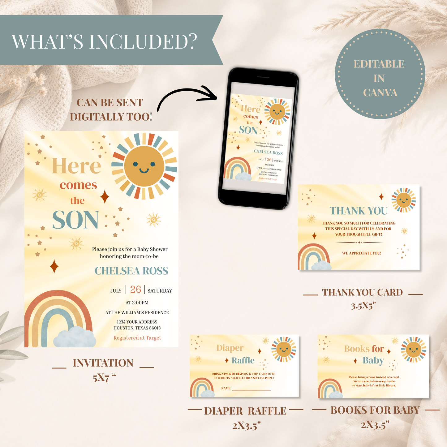 Here Comes the Son Baby Shower Bundle