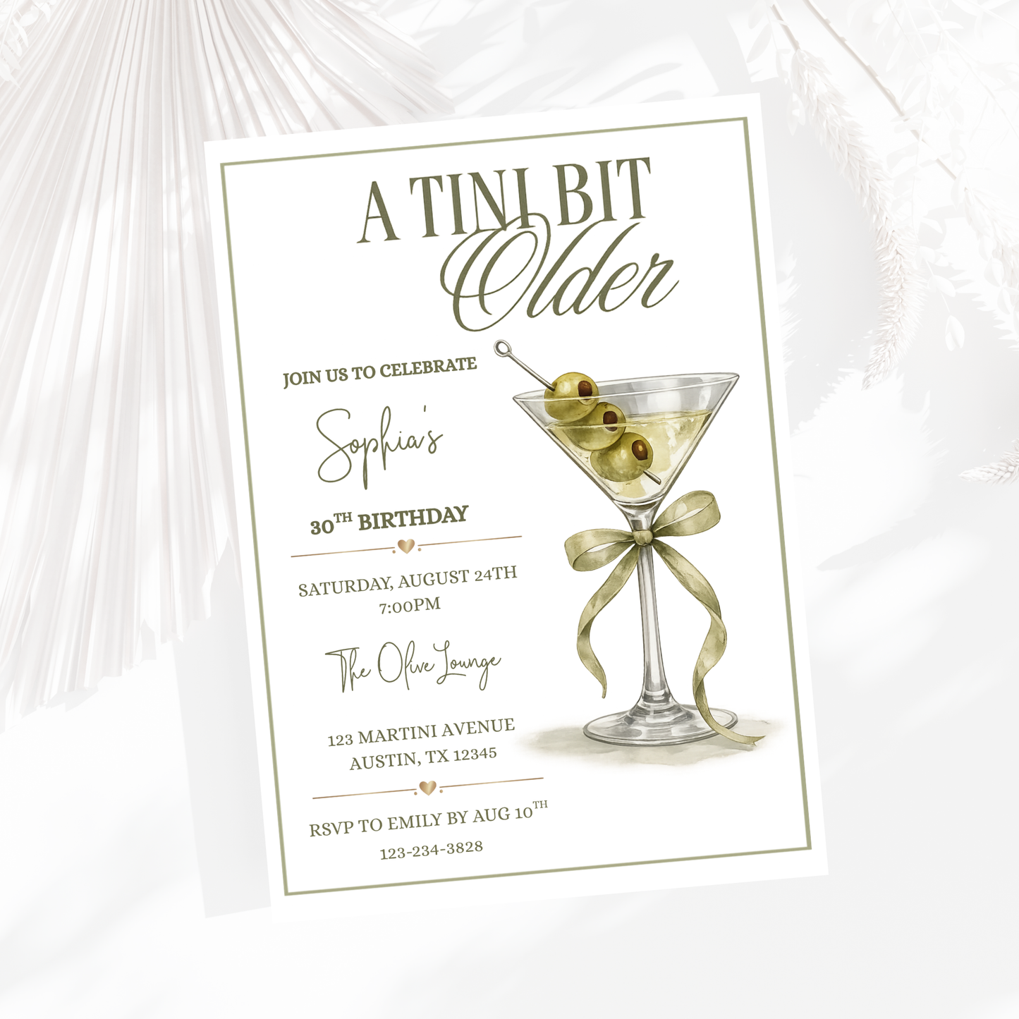 A Tini BIt Older Birthday Invitation