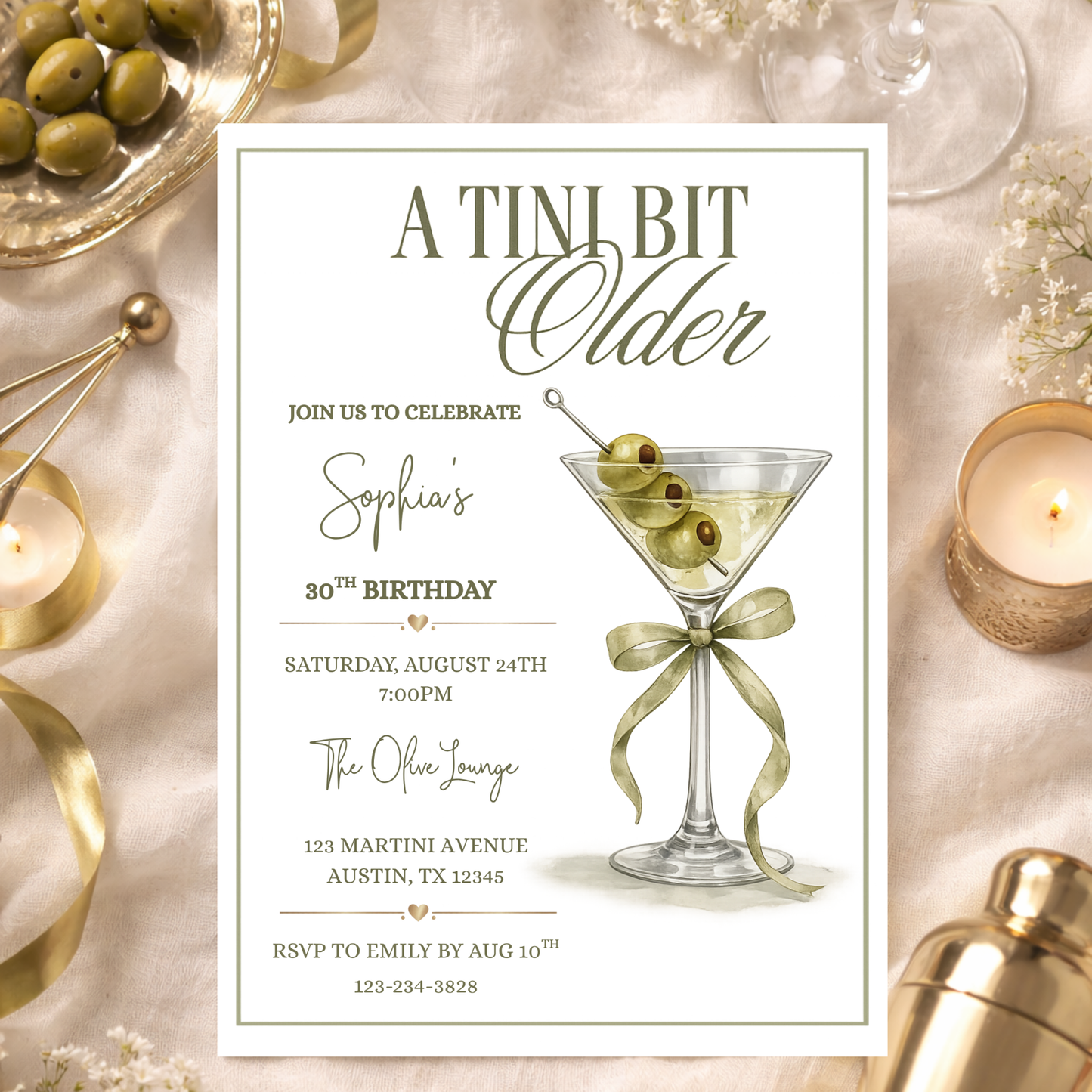 A Tini BIt Older Birthday Invitation