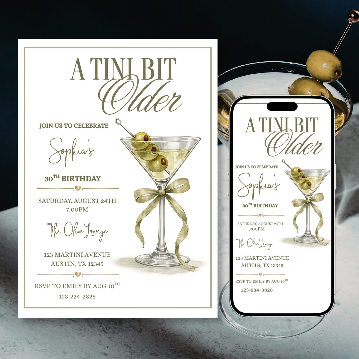 A Tini BIt Older Birthday Invitation