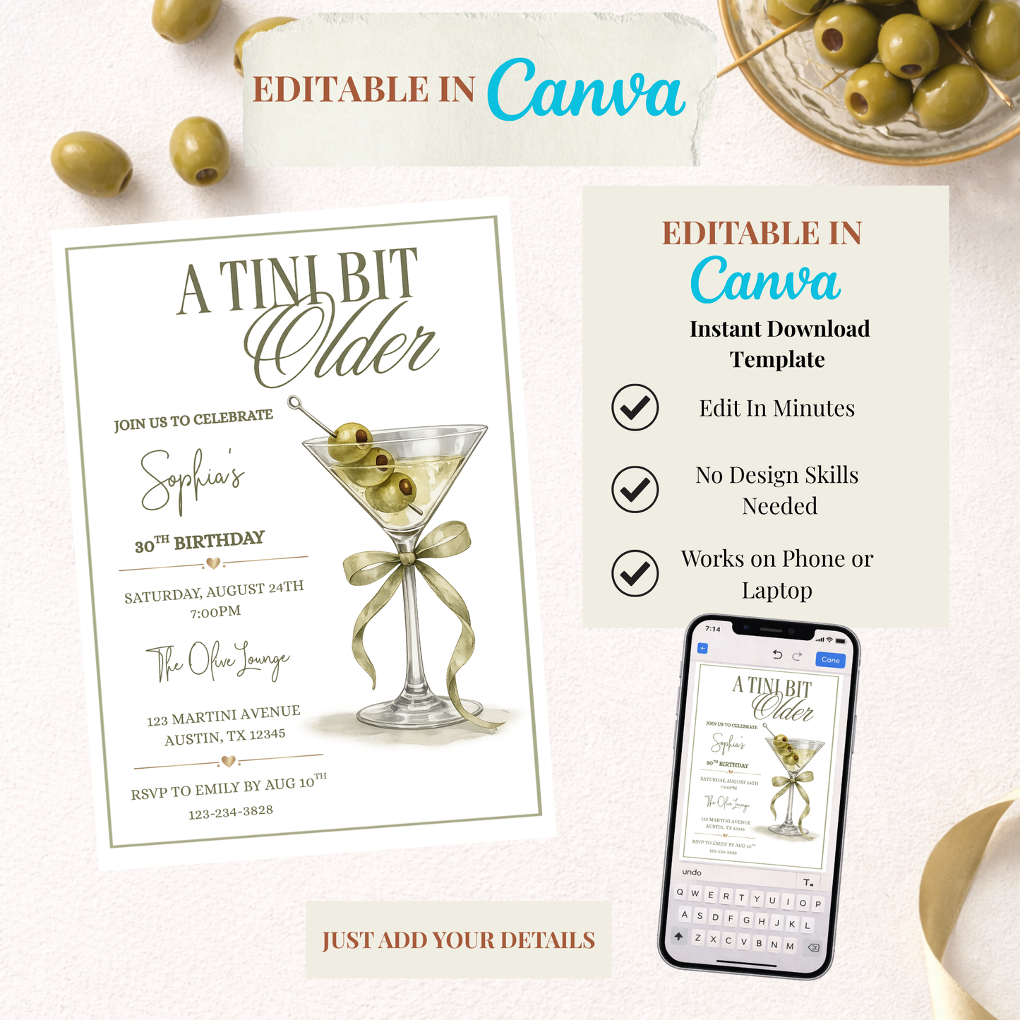 A Tini BIt Older Birthday Invitation
