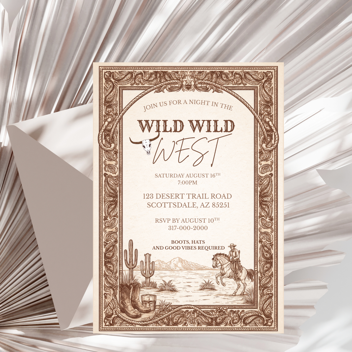 Wild West Birthday Invitation