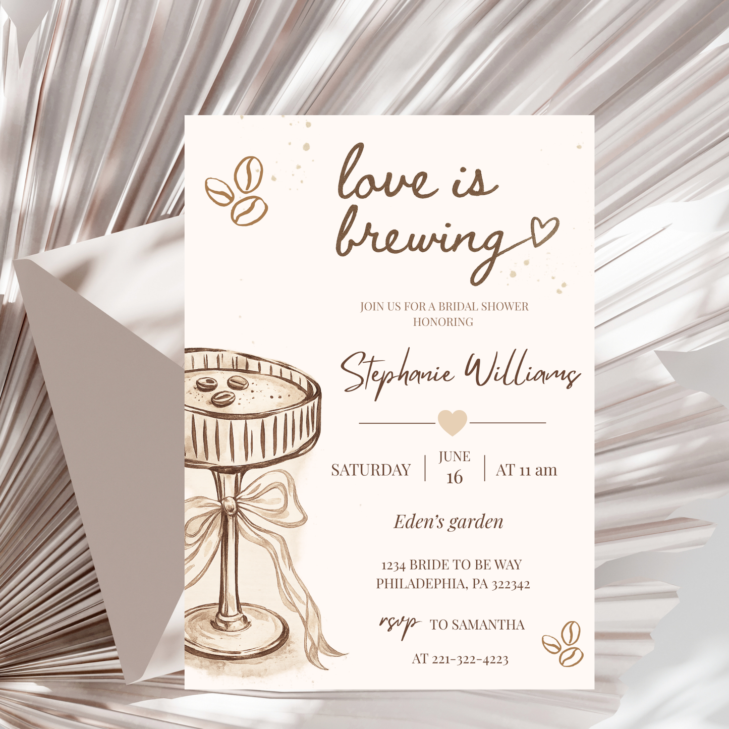 Love is Brewing Bridal Shower Invitation