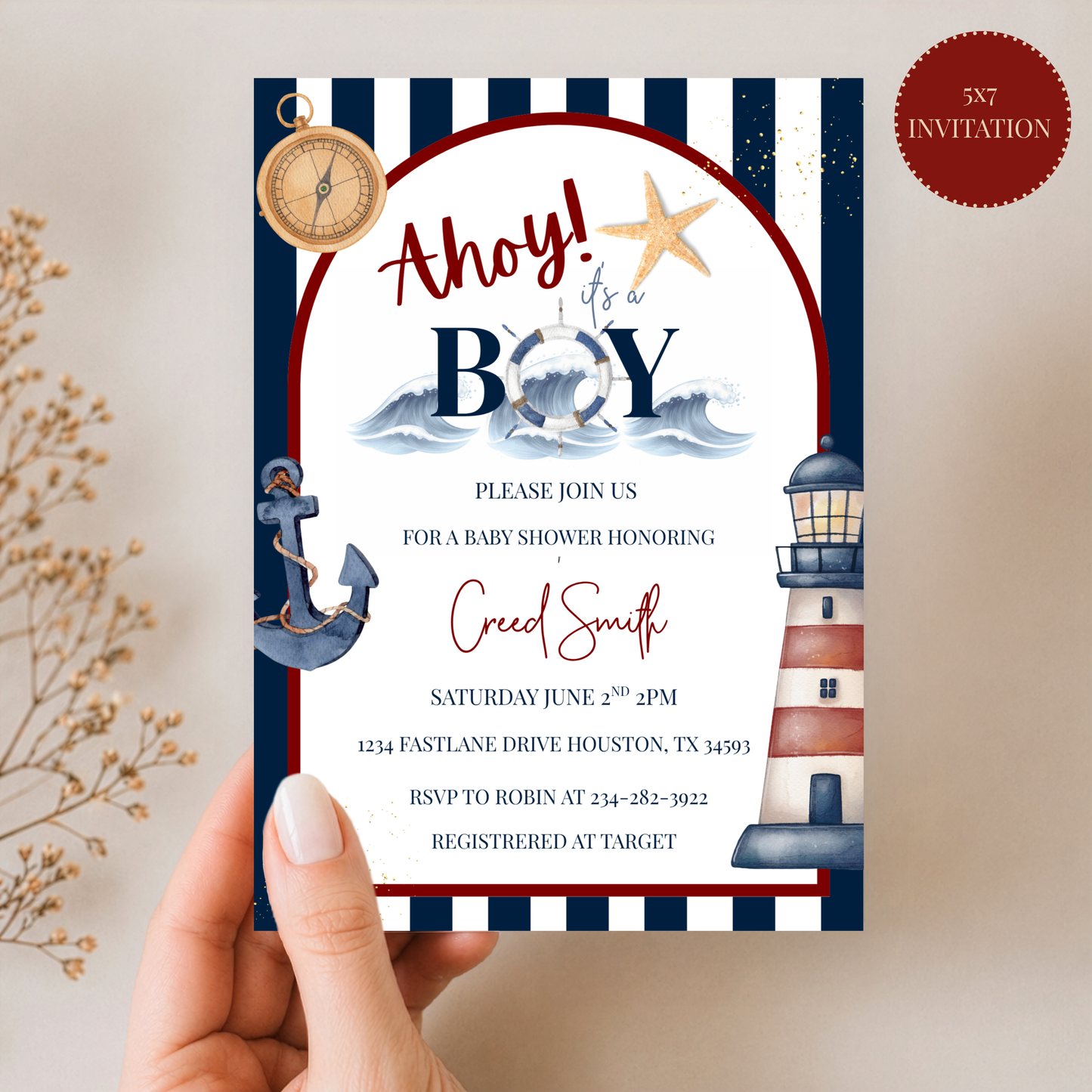 Ahoy It's A Boy Baby Shower Bundle