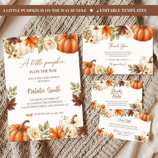 A Little Pumpkin Baby Shower Bundle