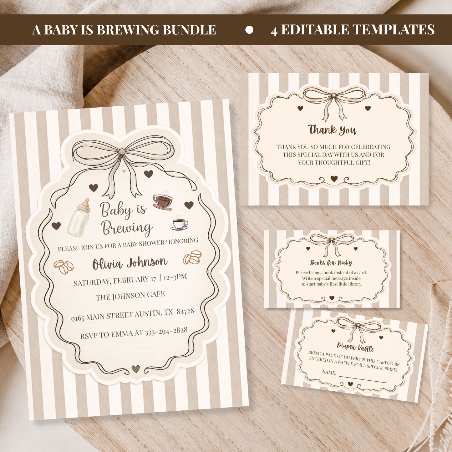 A Baby Is Brewing Baby Shower Bundle