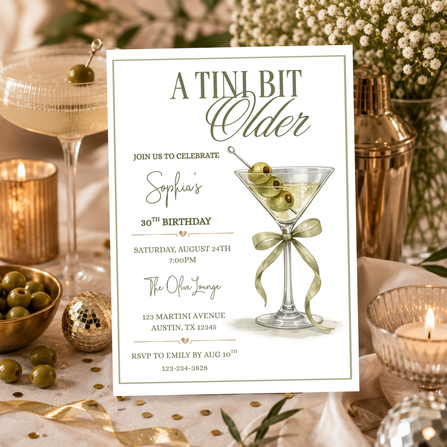 A Tini BIt Older Birthday Invitation